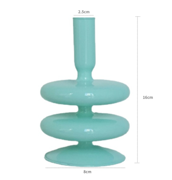 Jade Color Candle Holders: 1 Ring