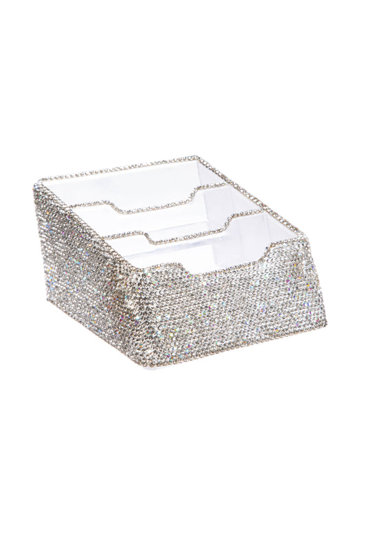 3 Slots Handmade Rhinestone Business Card Holder