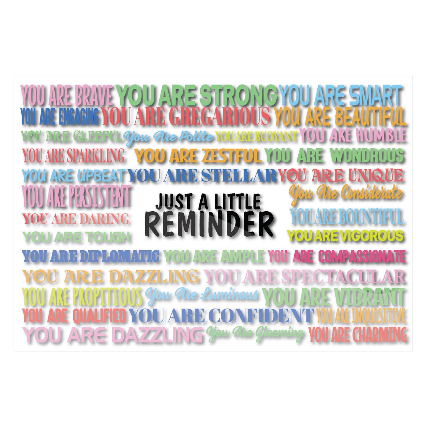 Inspirational Plaque of Little Reminders, Free-standing