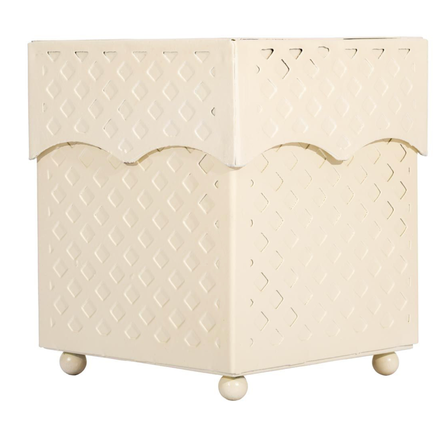 BEAUTIFUL LATTICE TISSUE BOX (CREAM)