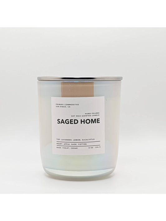 Saged Home Scented Candle: 8 oz