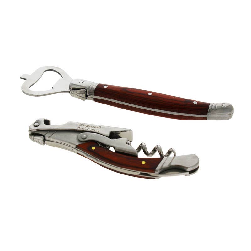 Laguiole Bottle Opener Bar Set with Pakkawood Handles