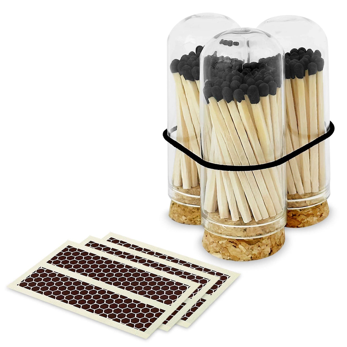 2" Matches + Mini Cloche - White Tip