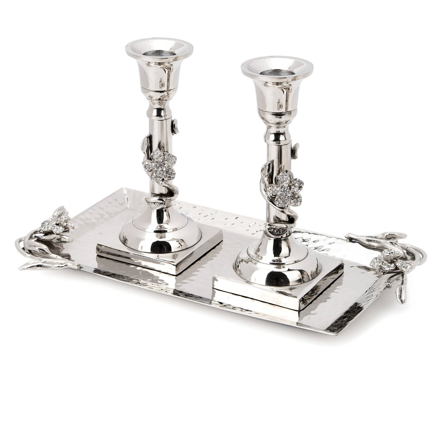 2 Candlesticks With Tray