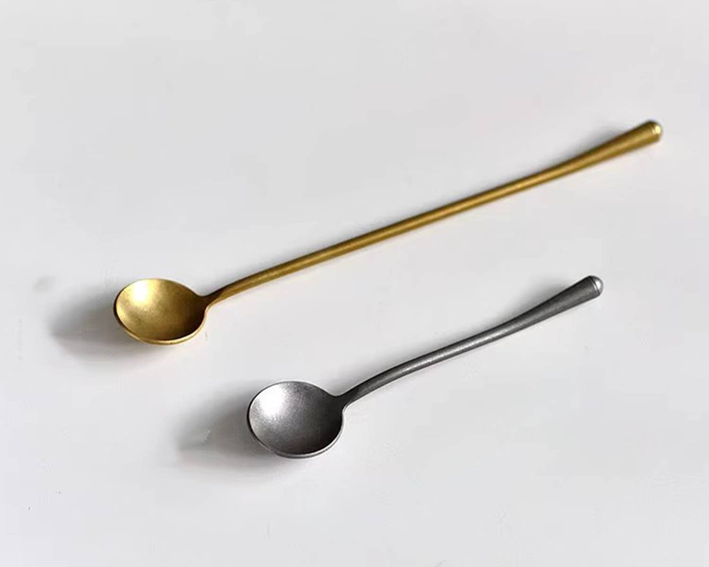 Black Modern Matte Spoons: Long Spoon