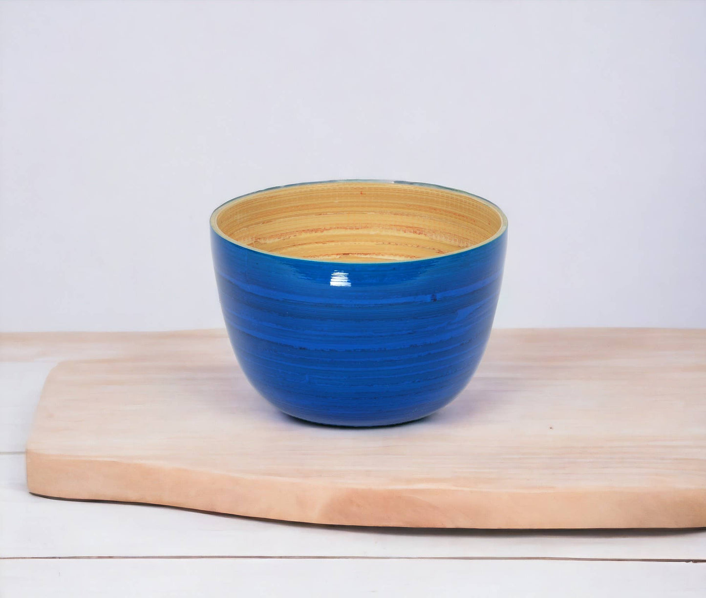 Bamboo Snack Bowl: Ice Blue