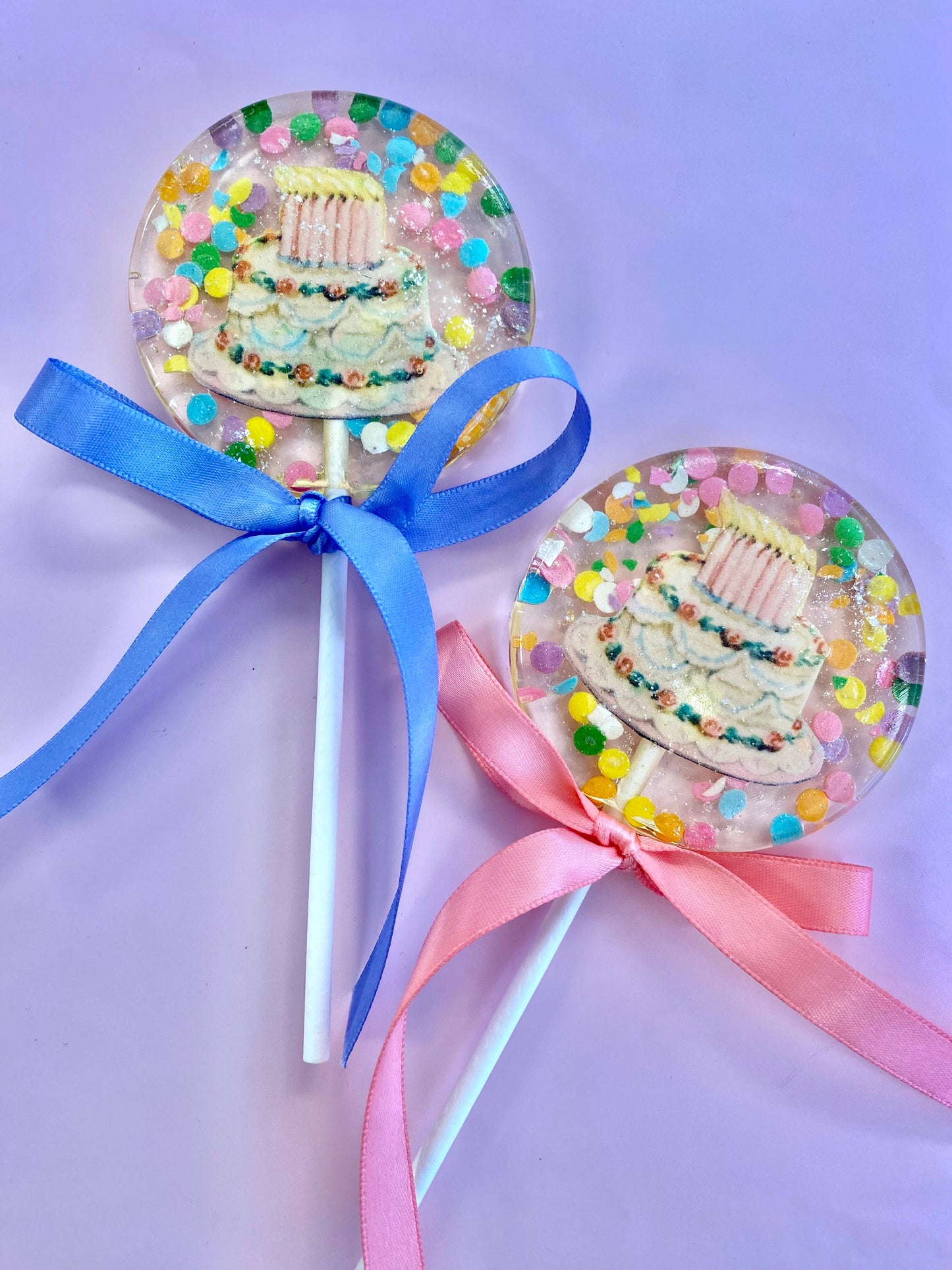 Vintage Birthday Cake Lollipops