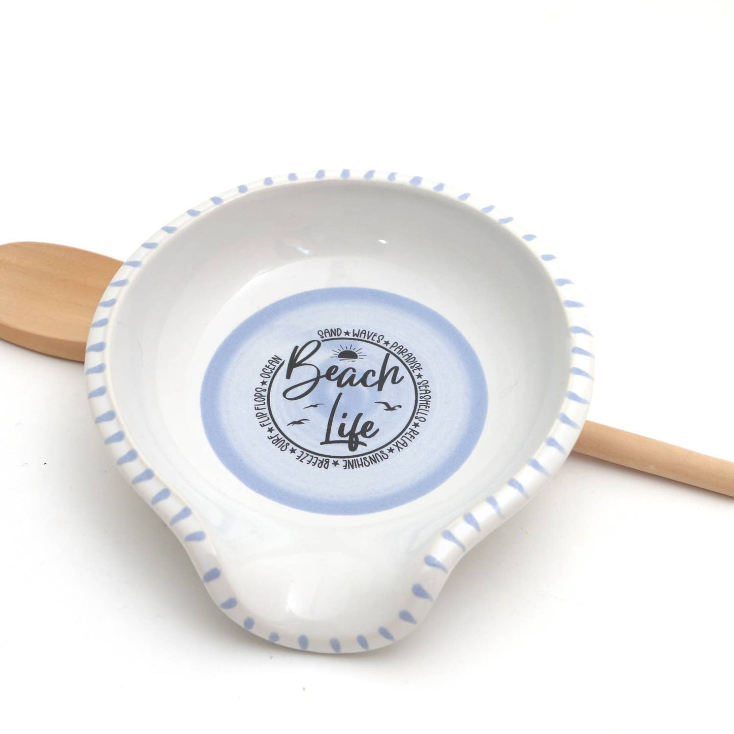 Beach Life Spoon rest, hostess gift, nautical ocean beach