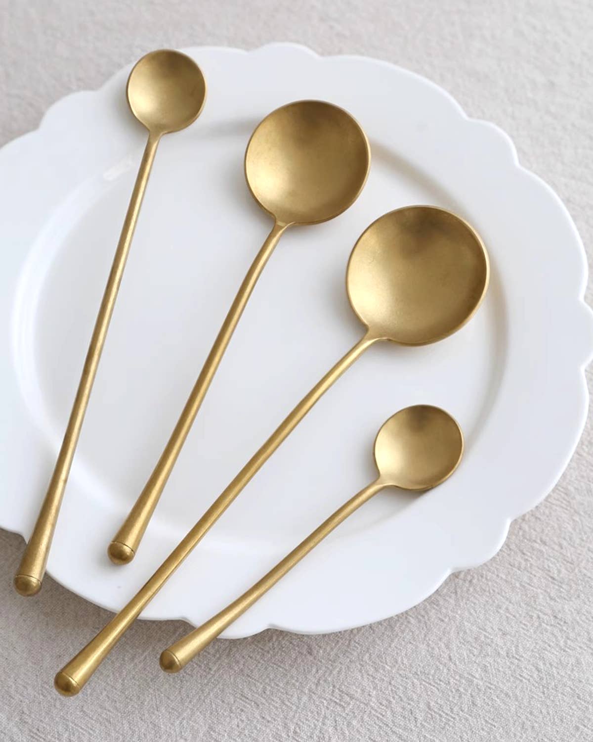 Black Modern Matte Spoons: Long Spoon