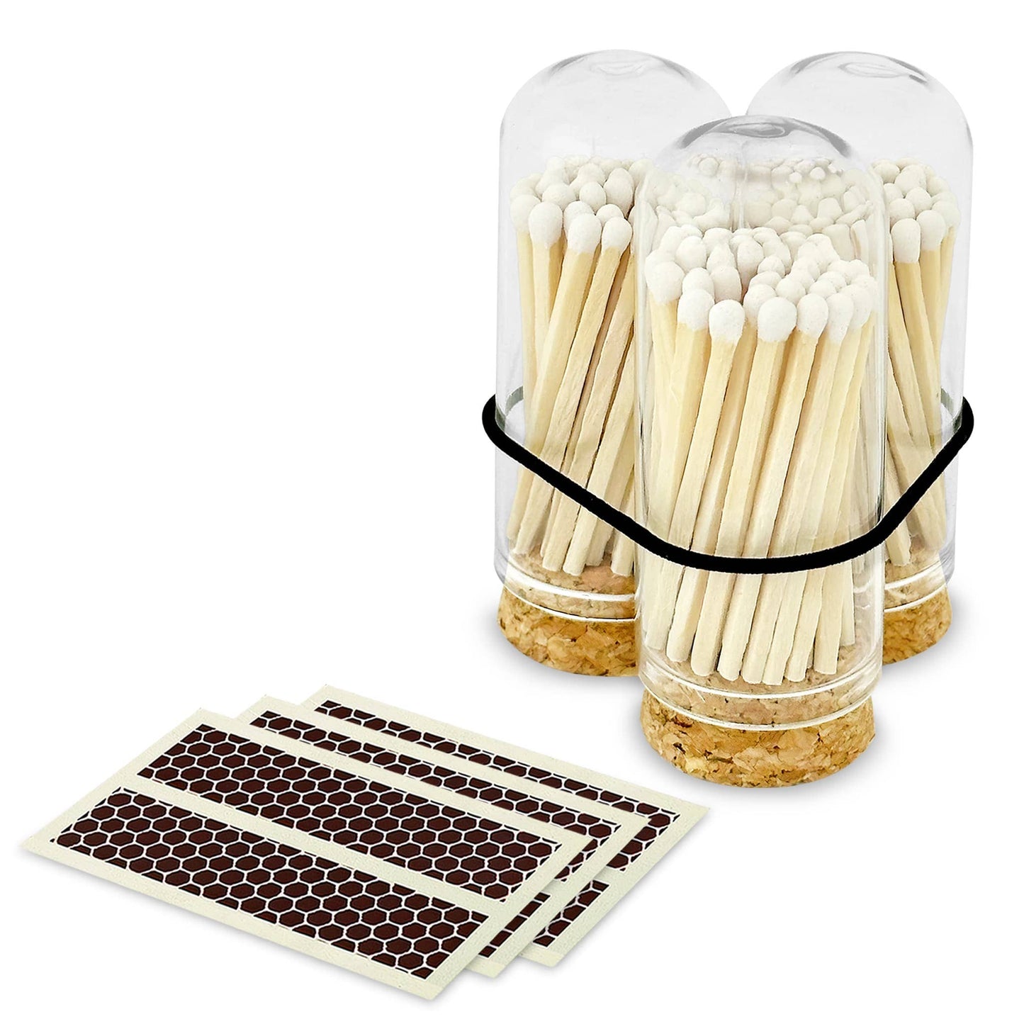 2" Matches + Mini Cloche - White Tip