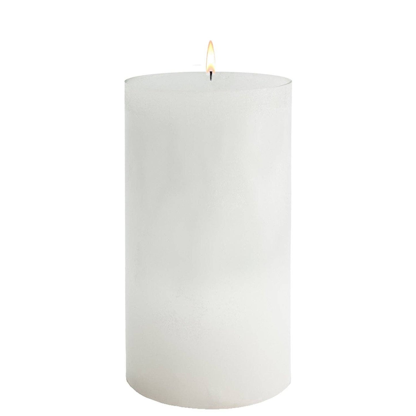 White Pillar Candles: 4x12