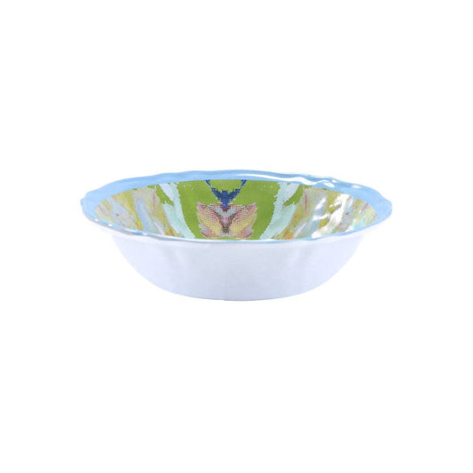 Stained Glass Green Melamine: Salad Bowl