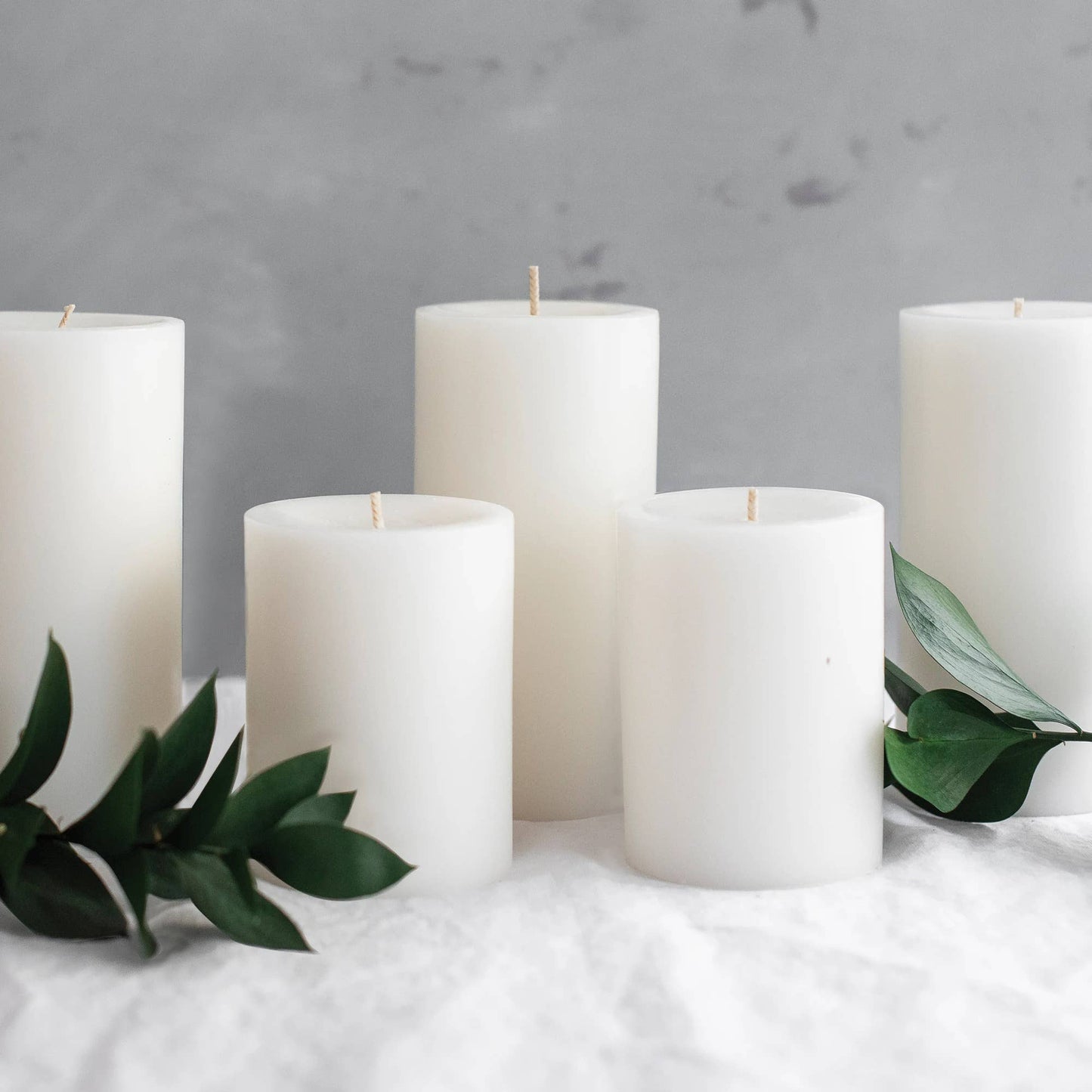 Unfragranced 3x6 Pillar: Pure White