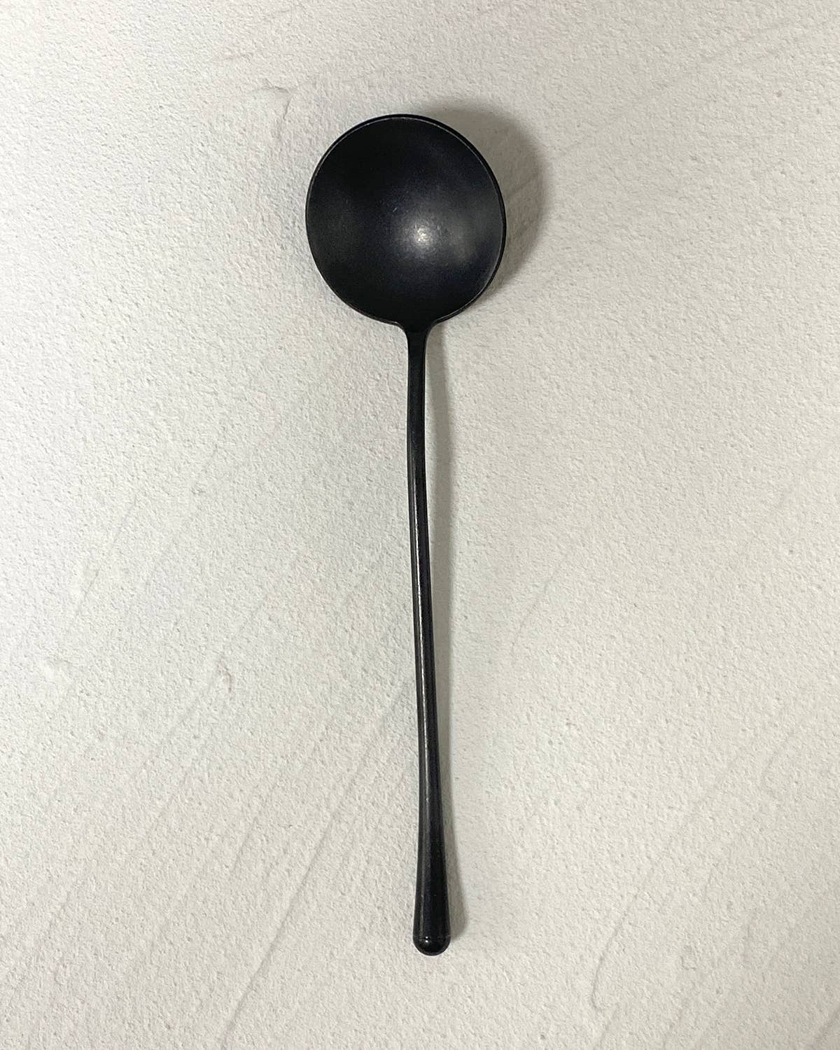 Black Modern Matte Spoons: Long Spoon