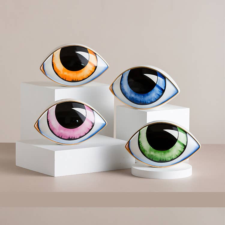 Lucky Eye Ceramic Statue