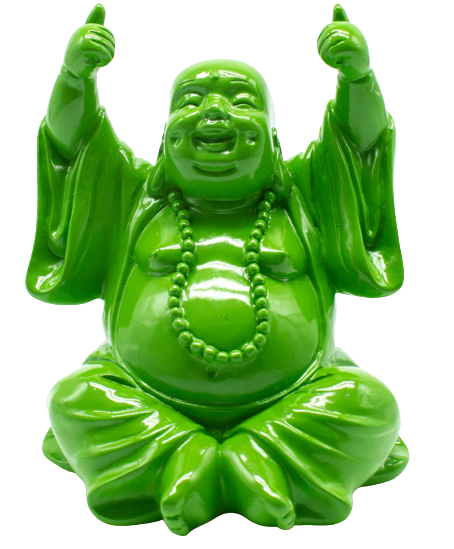 Thumbs Up Buddha - Green