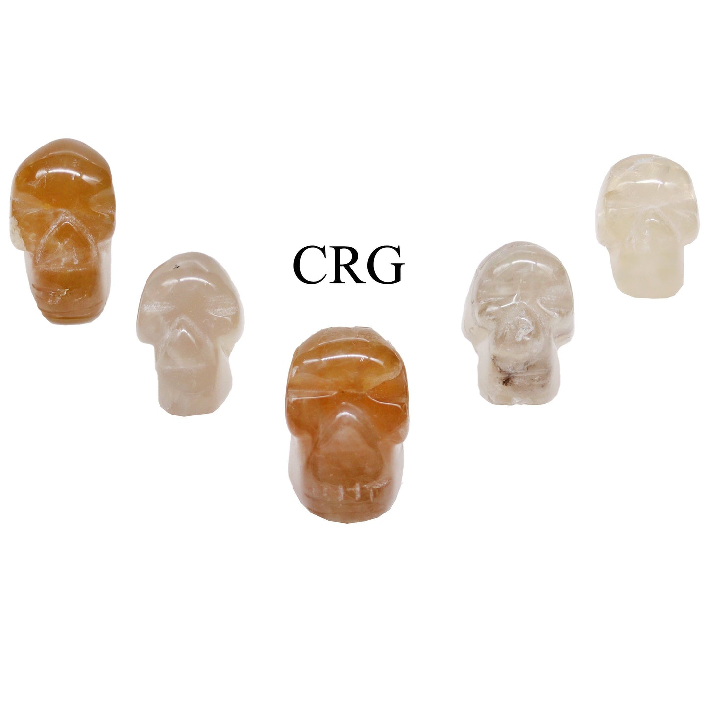 Citrine Gemstone Skull Brazil