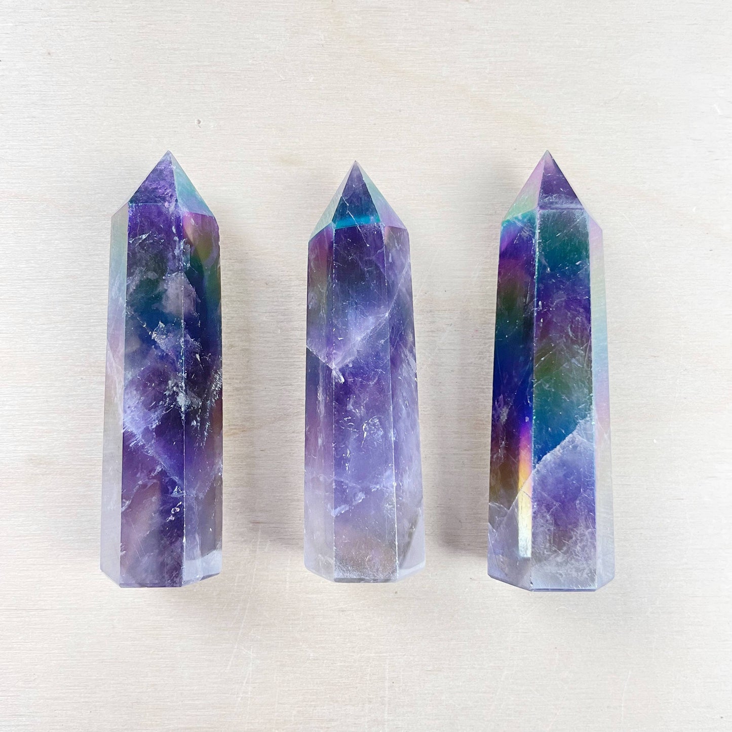 2.5-3inch Aura Amethyst Point