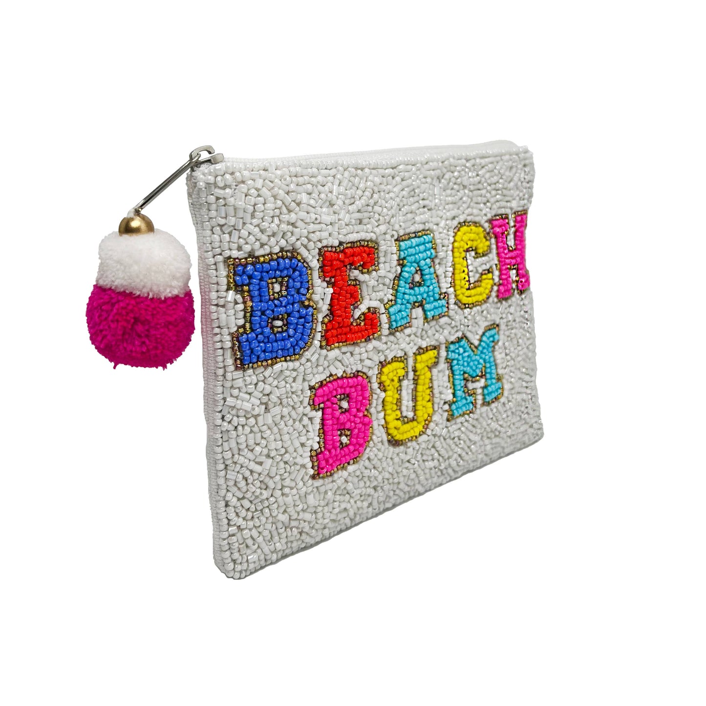 Beach Bum Beaded Coin Purse