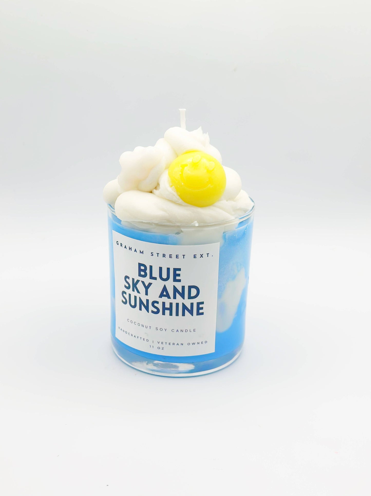 Blue Skies and Sunshine Dessert Candle