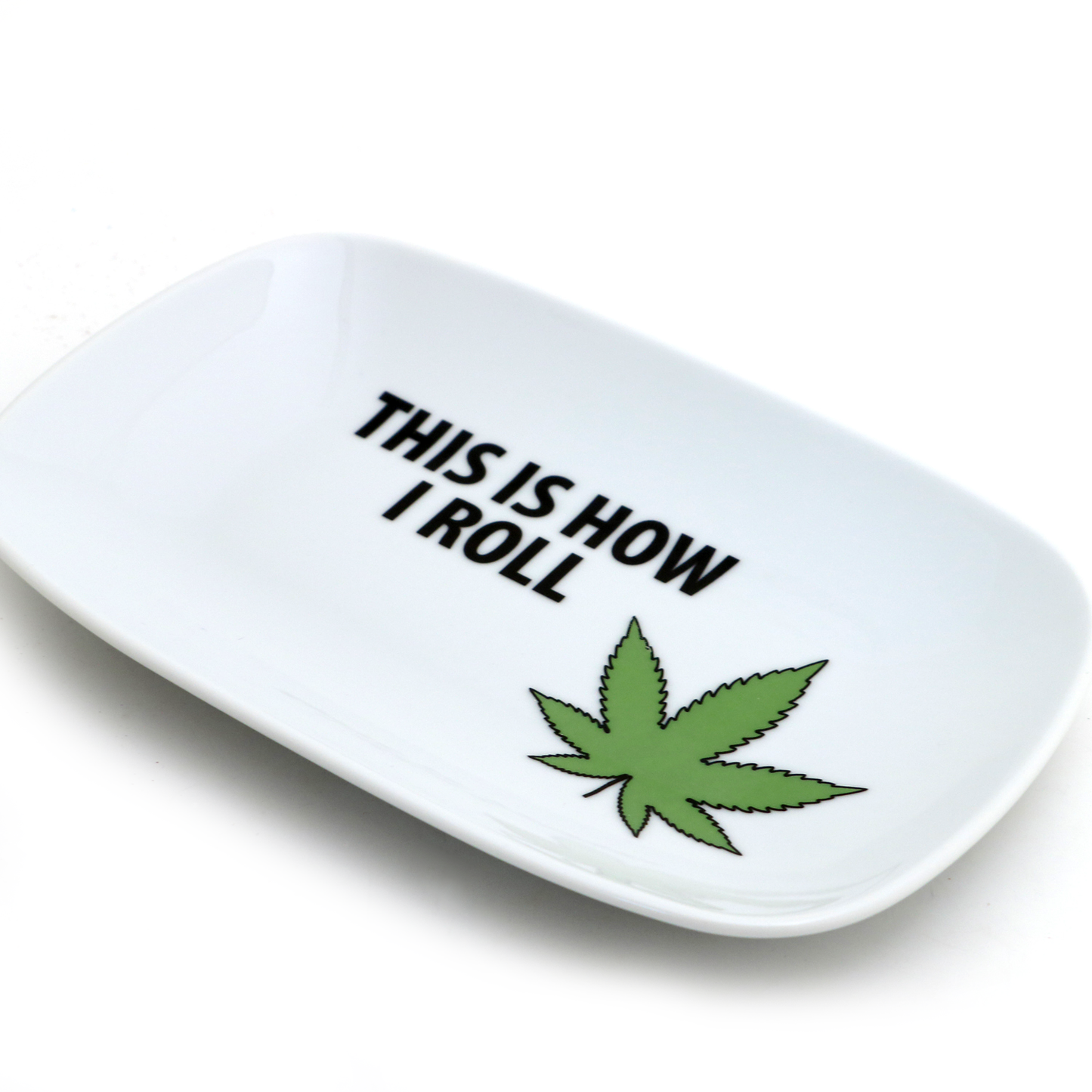 This is How I Roll tray, pot, mary jane, 420, marijuana leaf