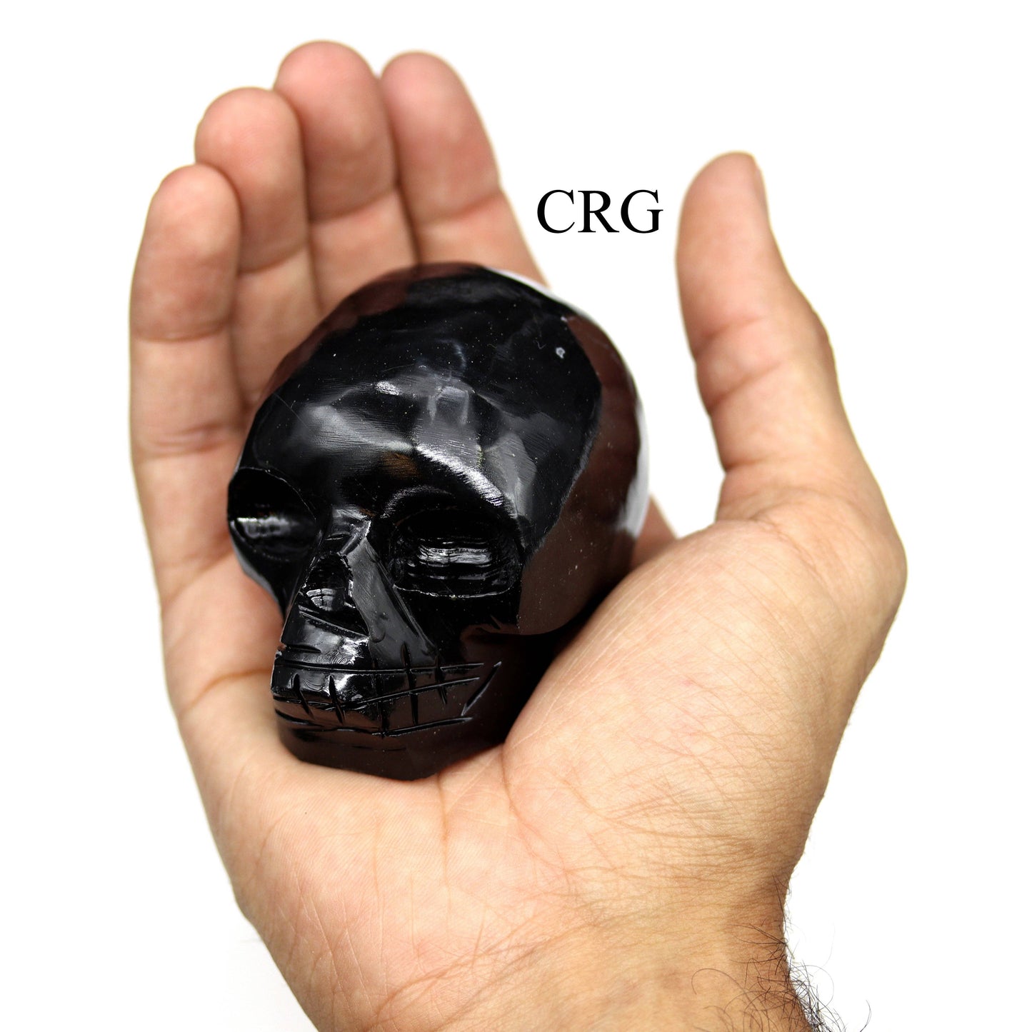 Peru Black Onyx Skull