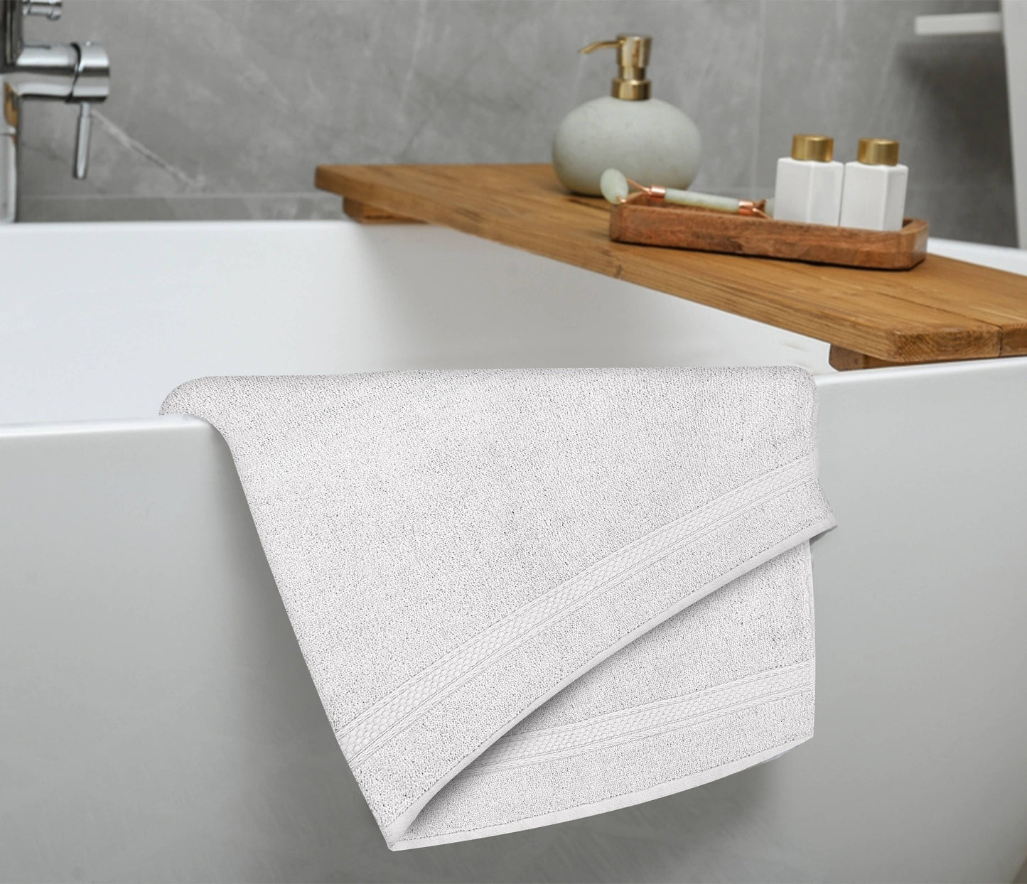 White 100% Cotton Quick Dry Bath Sheet (30"X54")