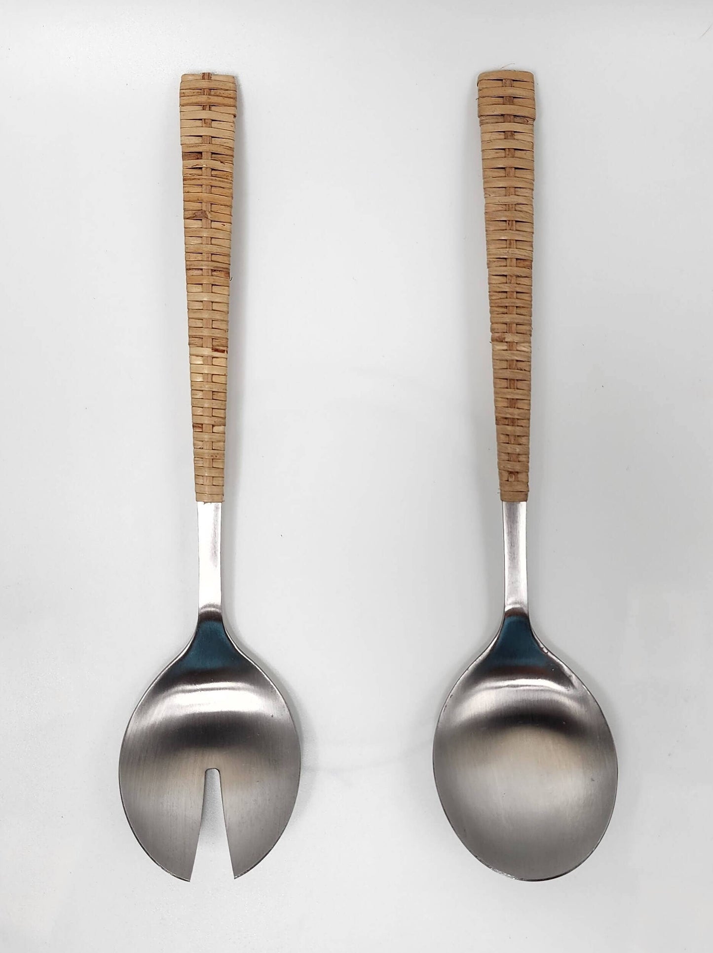 Stainless-Steel Serving Pieces: Honey Brown