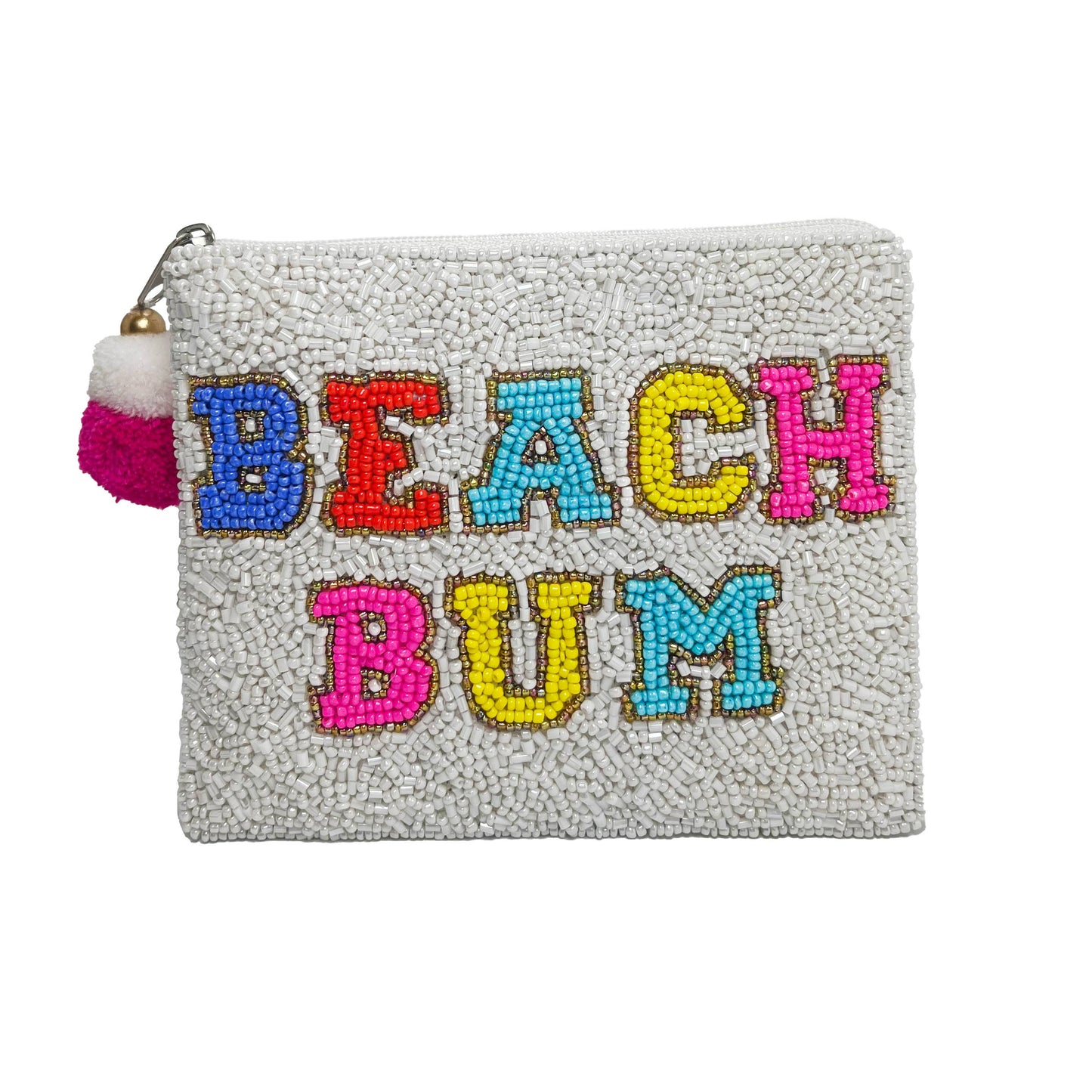 Beach Bum Beaded Coin Purse