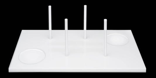 Bagels on Board - White Acrylic - Brunch Tray