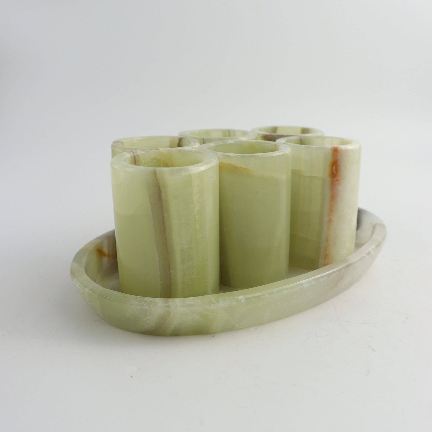 Green Onyx Shot Glass Set of 6