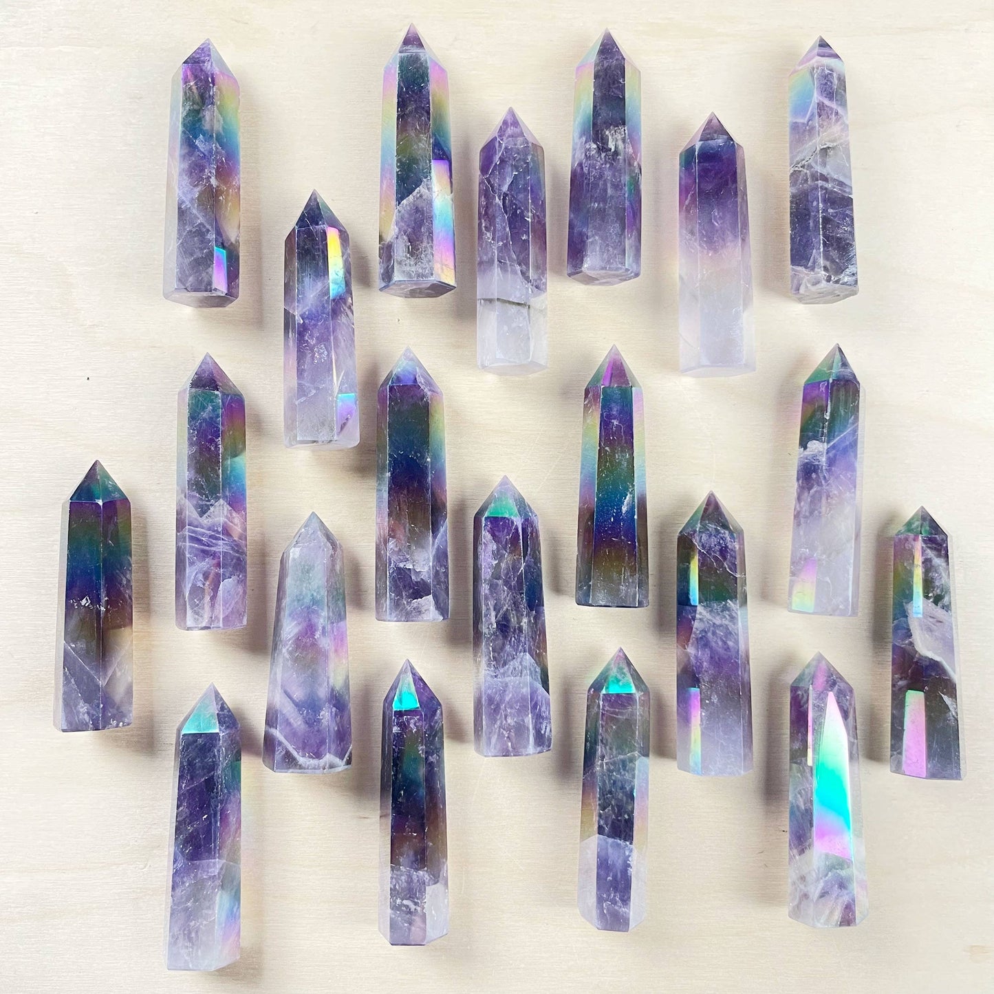 2.5-3inch Aura Amethyst Point