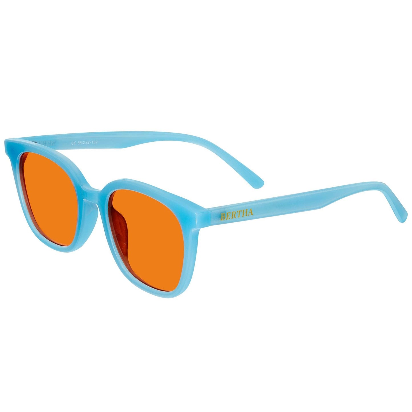 Bertha Betty Polarized Wayfarer Sunglasses: Yellow/Pink