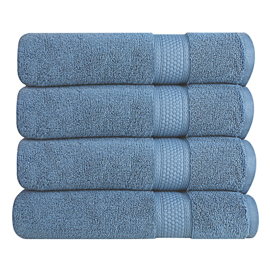 Bjou Blue 100% Cotton Quick Dry Bath Sheet (30"X54")