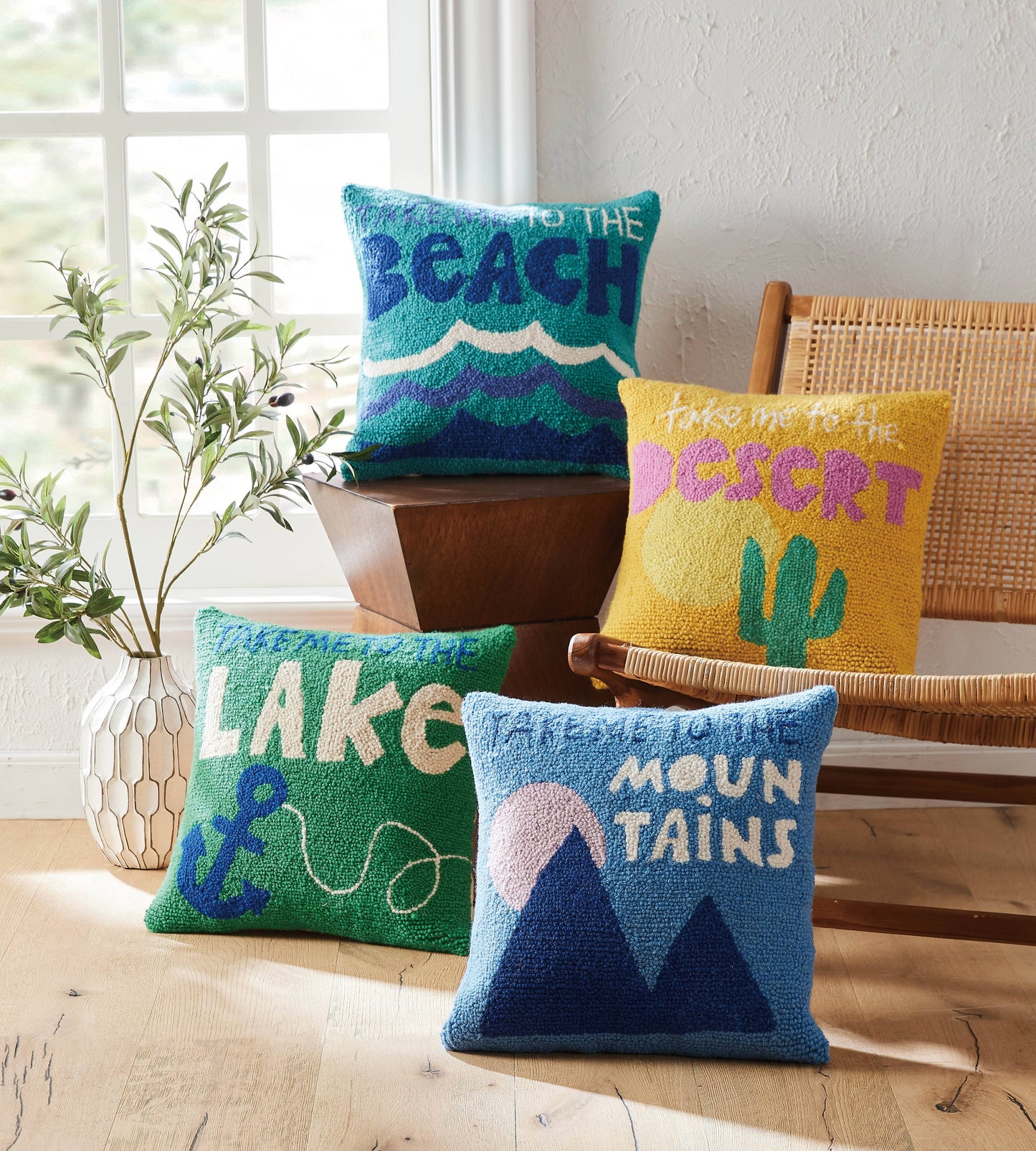 Take Me To The Beach Hook Pillow