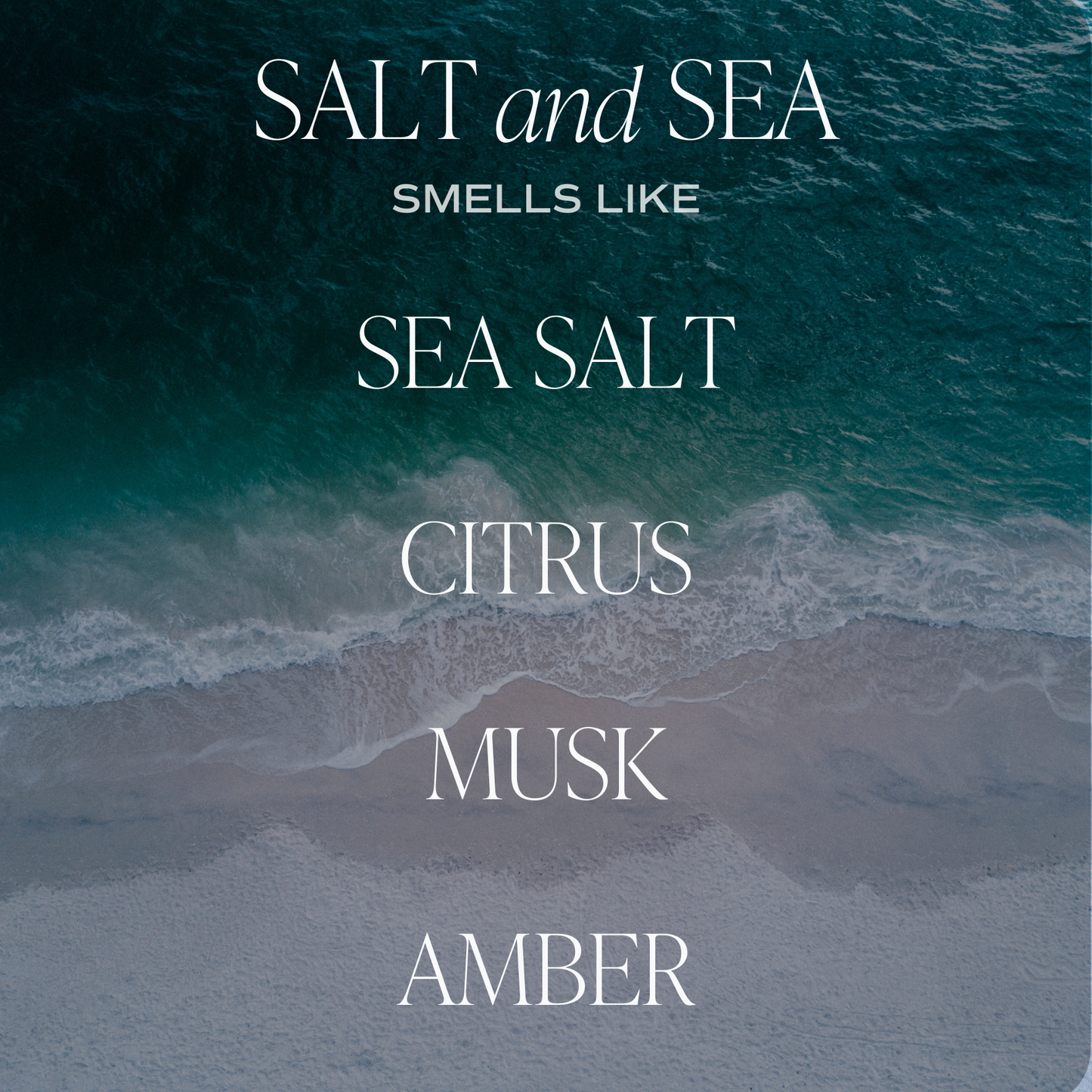 Salt & Sea 15 oz Soy Candle, Matte Jar -  Home Decor & Gifts