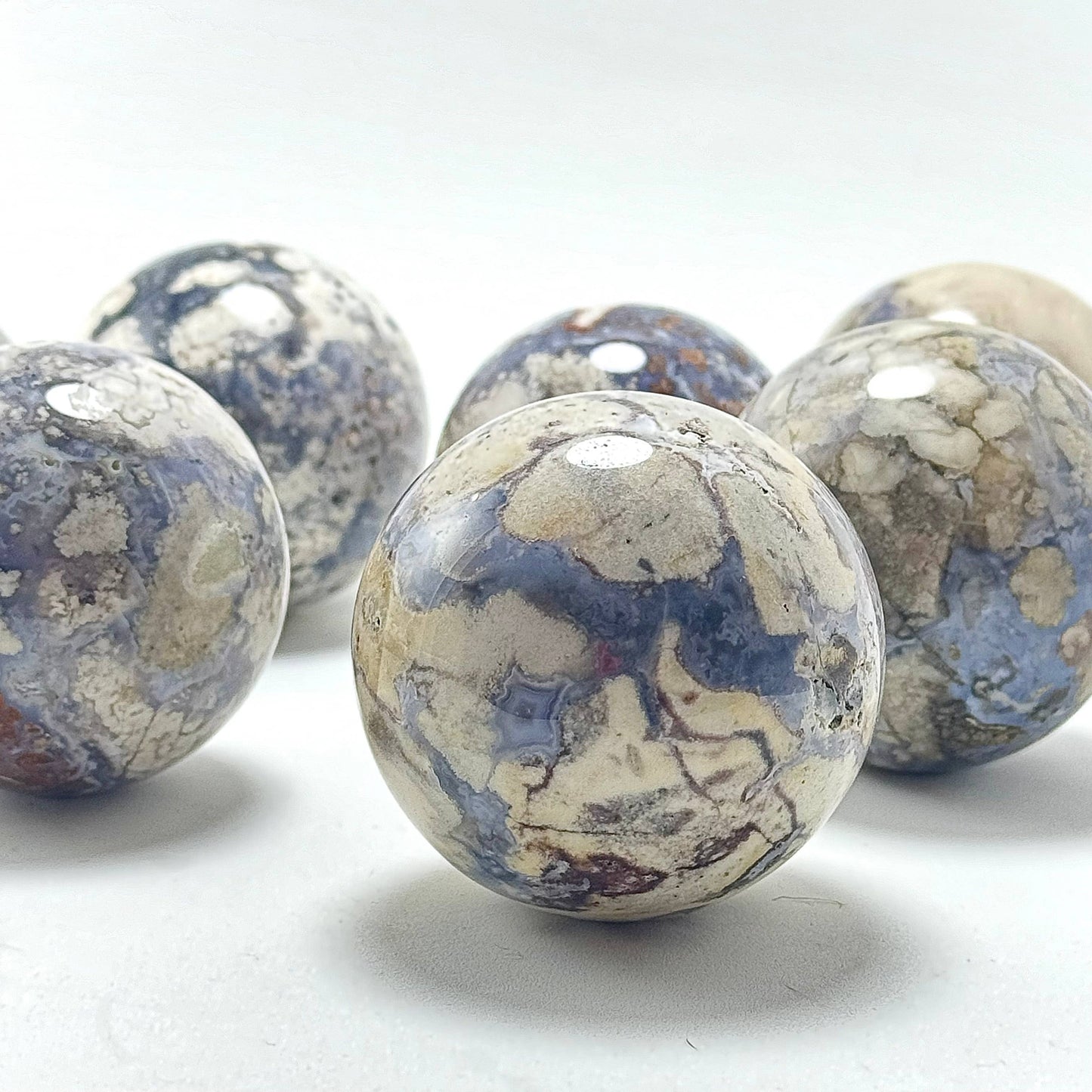 Blue Sakura Agate Sphere