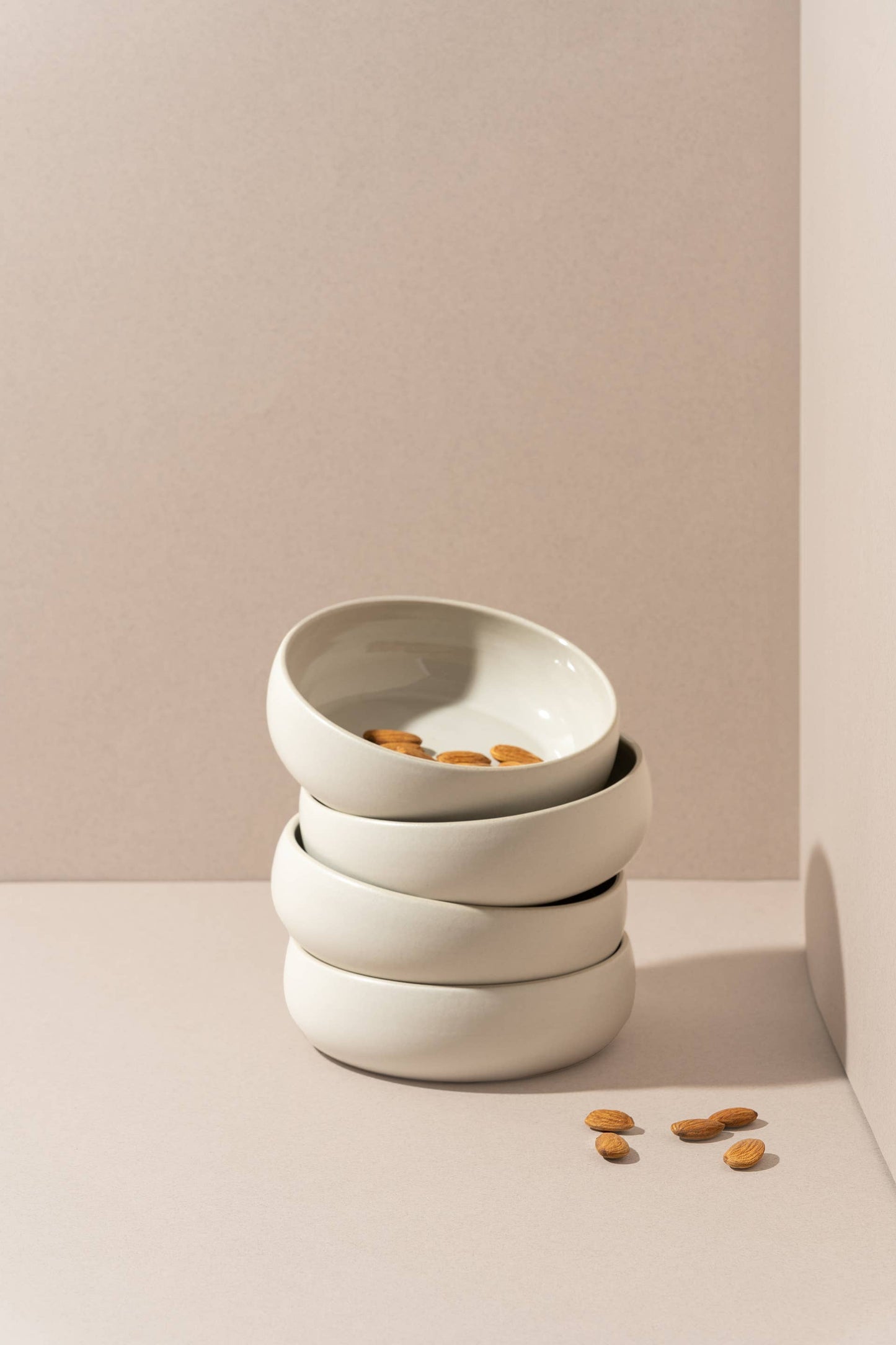 Stoneware Tapas Bowl | Ewa 5.9": Matte White