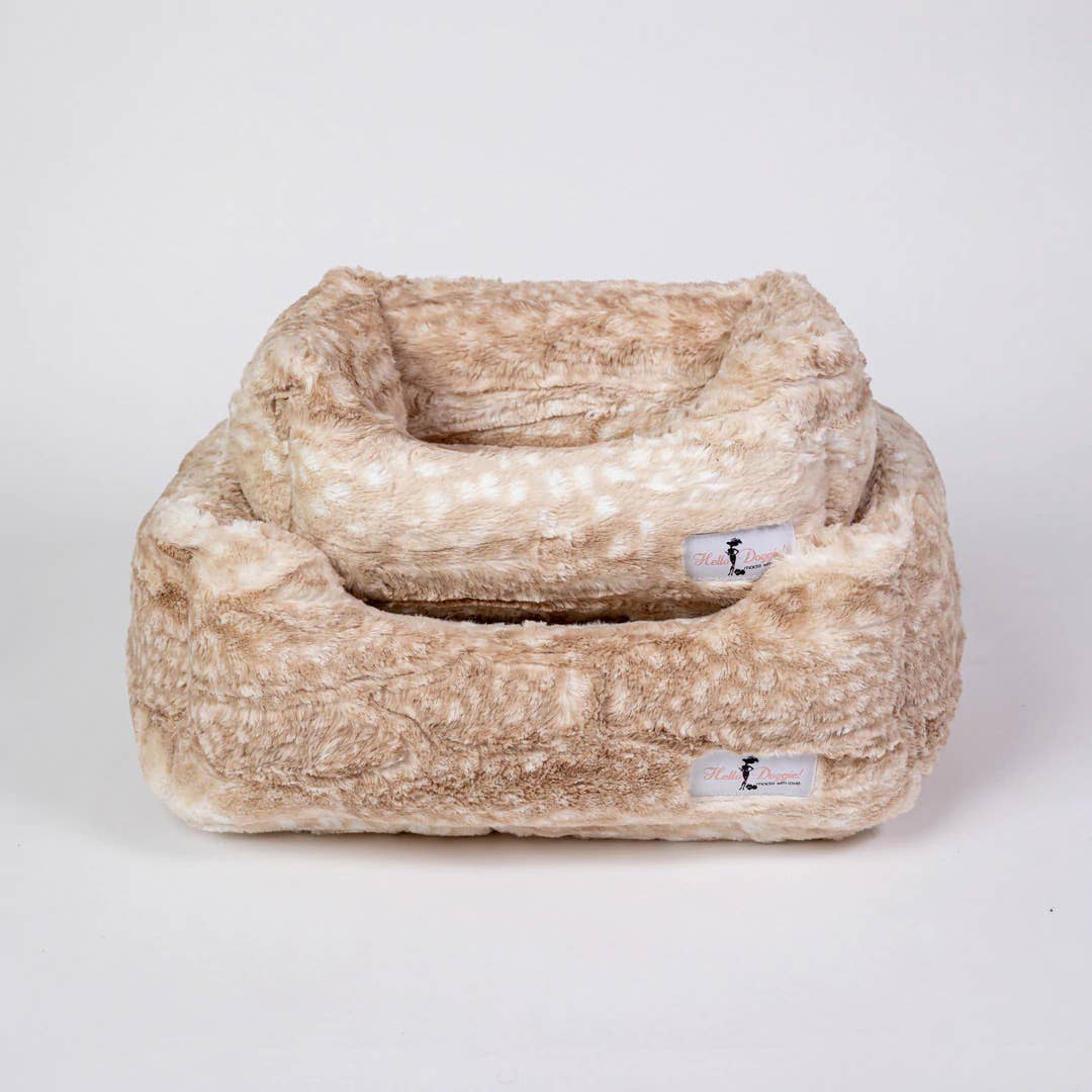 Cashmere Dog Bed: LG / Pink Angora