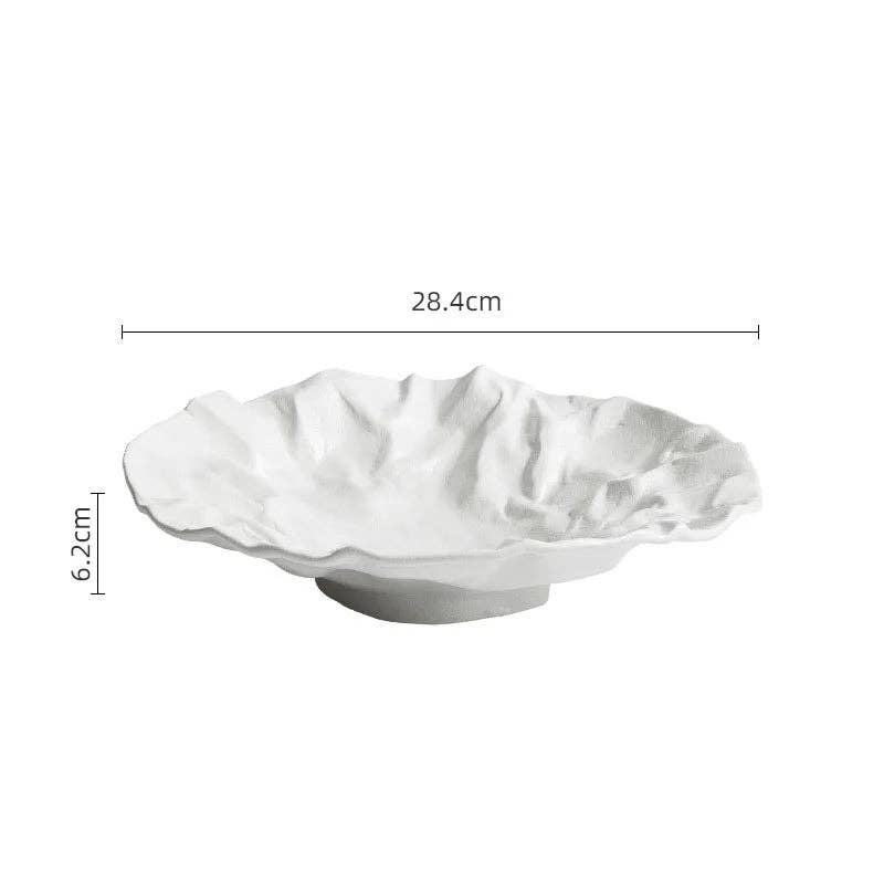 Tidal Ripple Bowl: White (23cm)