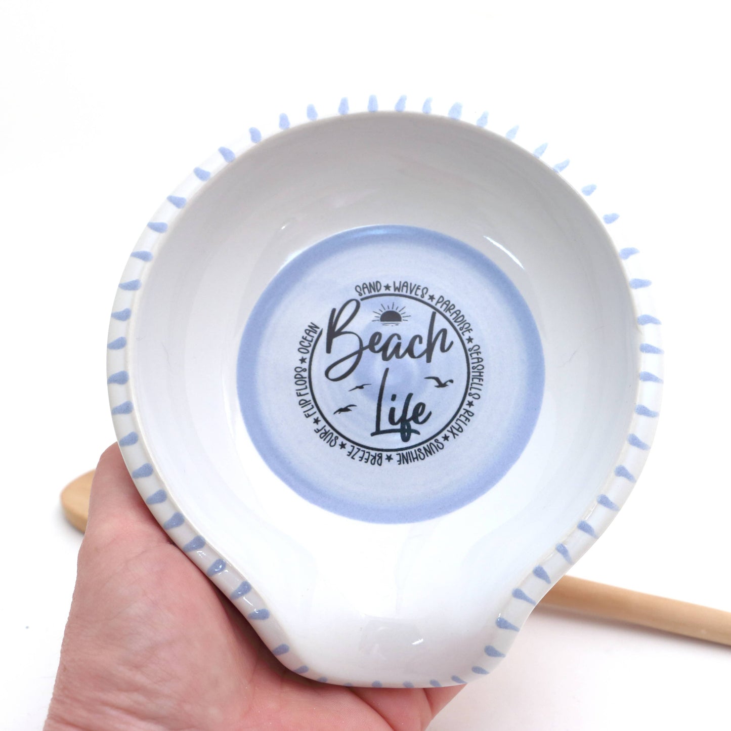 Beach Life Spoon rest, hostess gift, nautical ocean beach