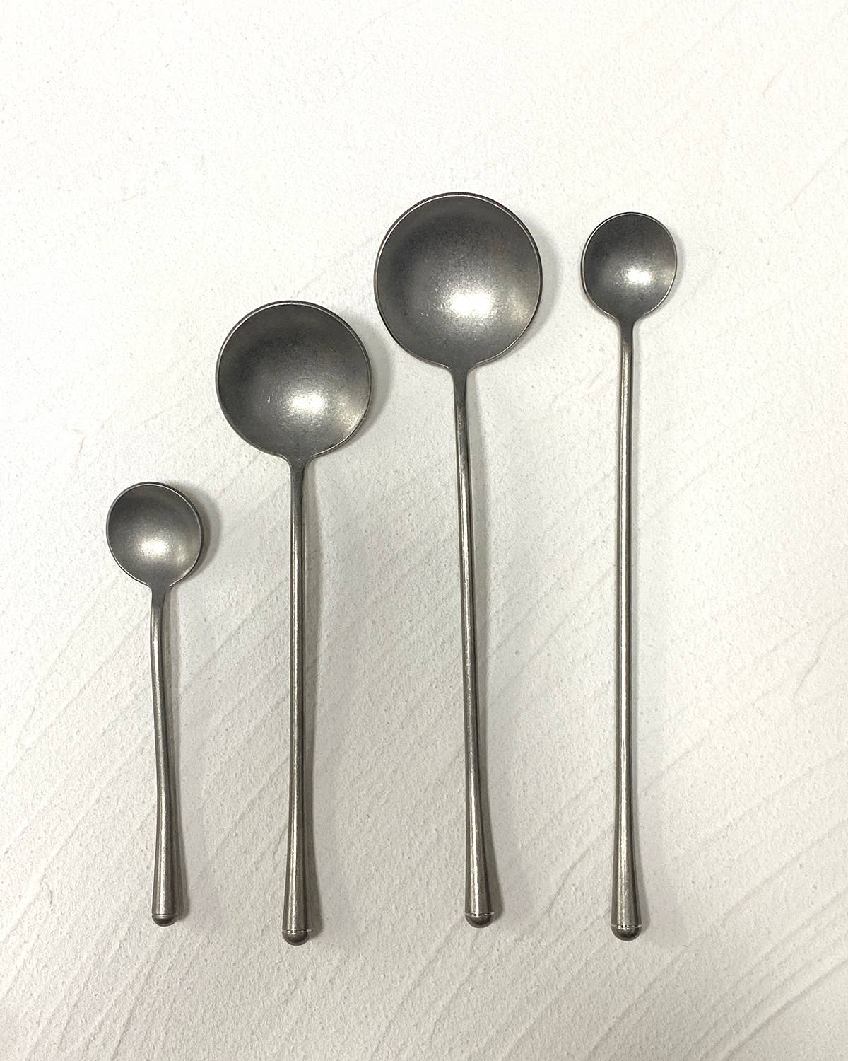 Black Modern Matte Spoons: Long Spoon