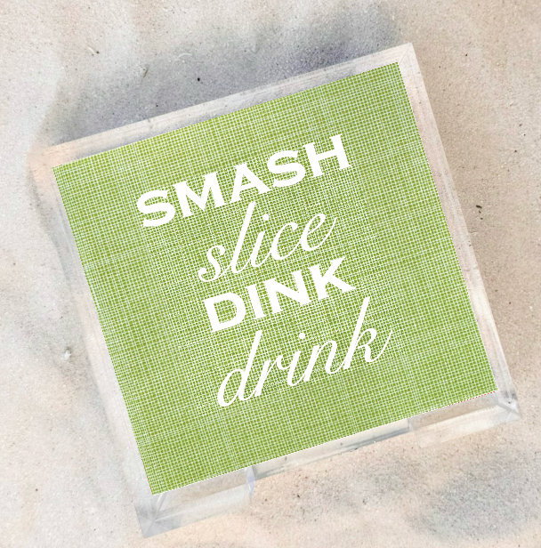 Acrylic Summer Hostess Sets: Pickle Ball Napkin