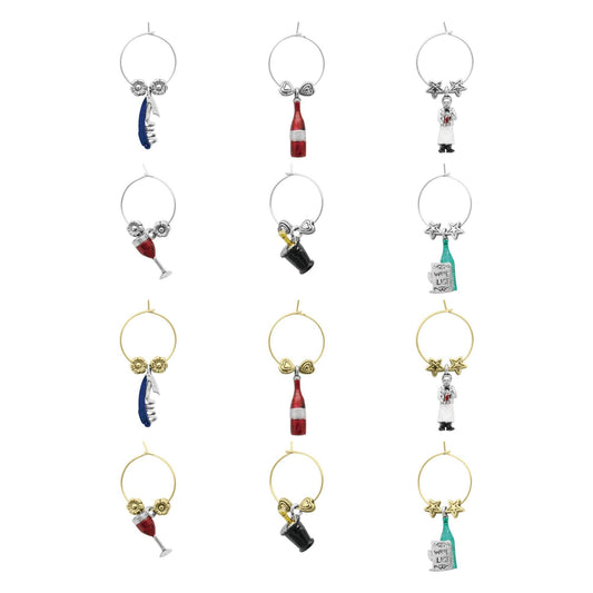 12-Piece Sommelier Wine Charms