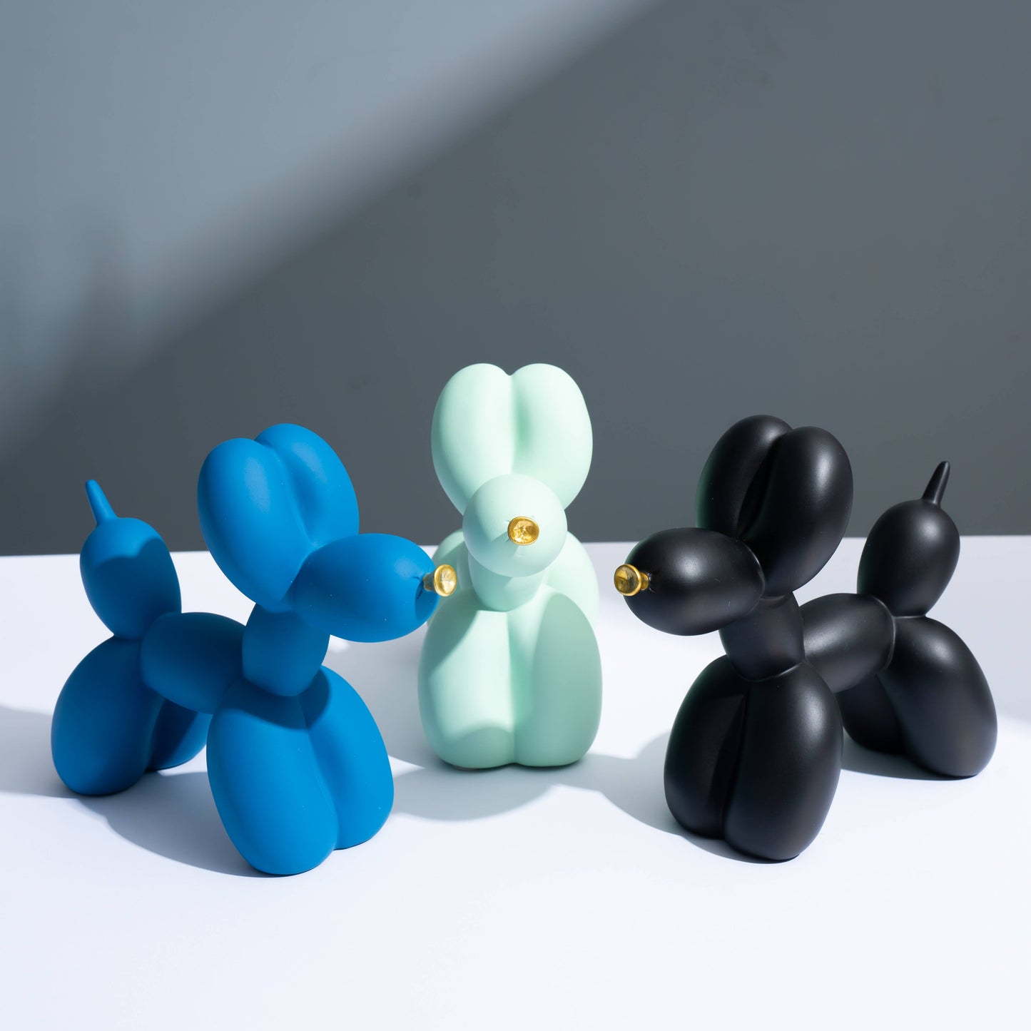 Resin Balloon Dog Ornaments Statue Figurines: Blue