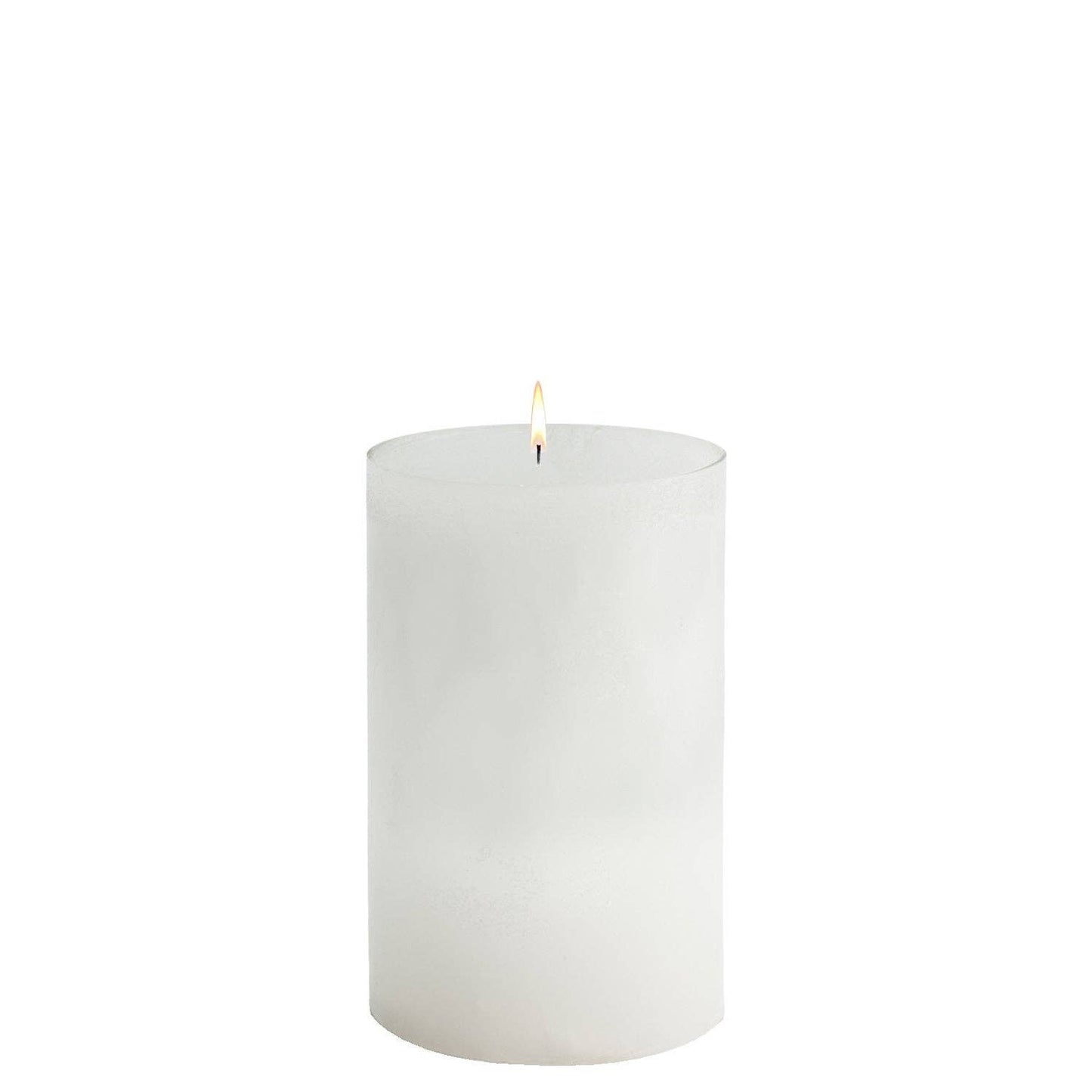 White Pillar Candles: 4x12