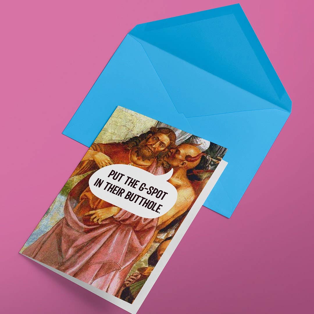 And on the 5th Day God Created G-Spots - Funny Adult Card