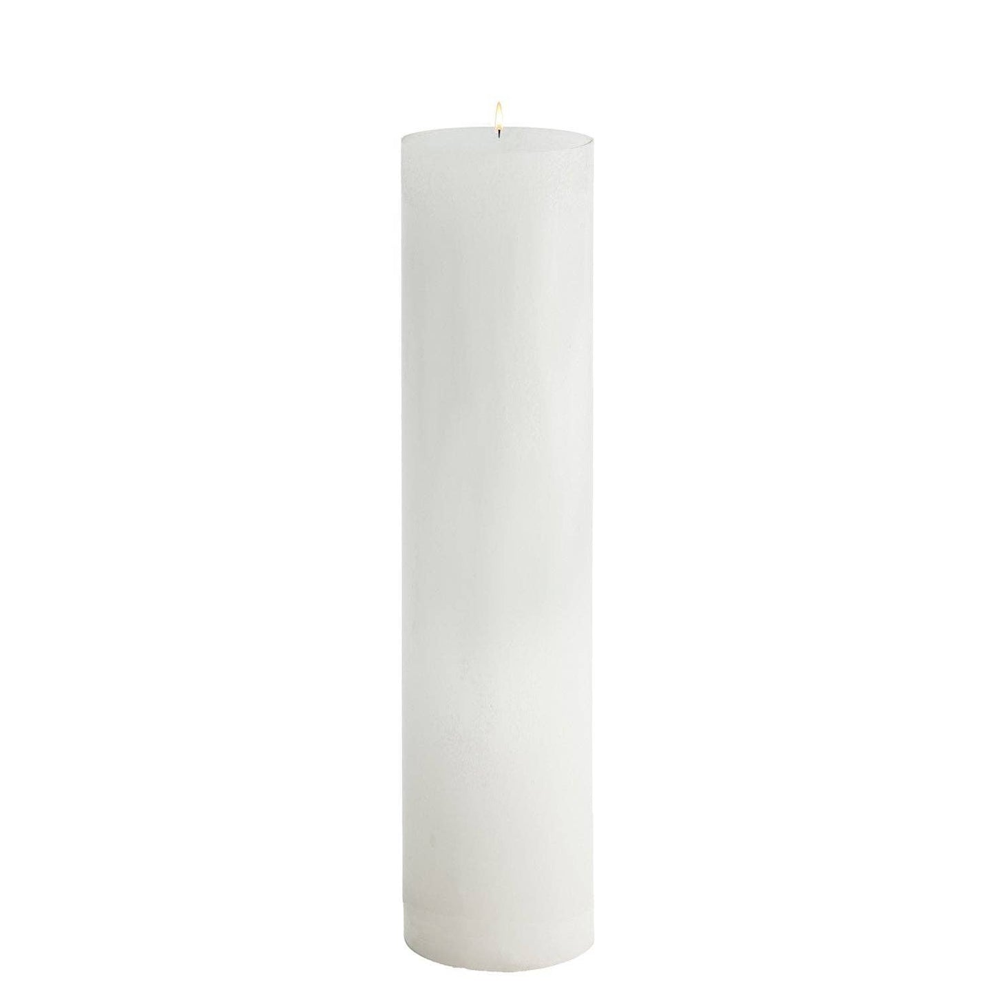 White Pillar Candles: 4x12