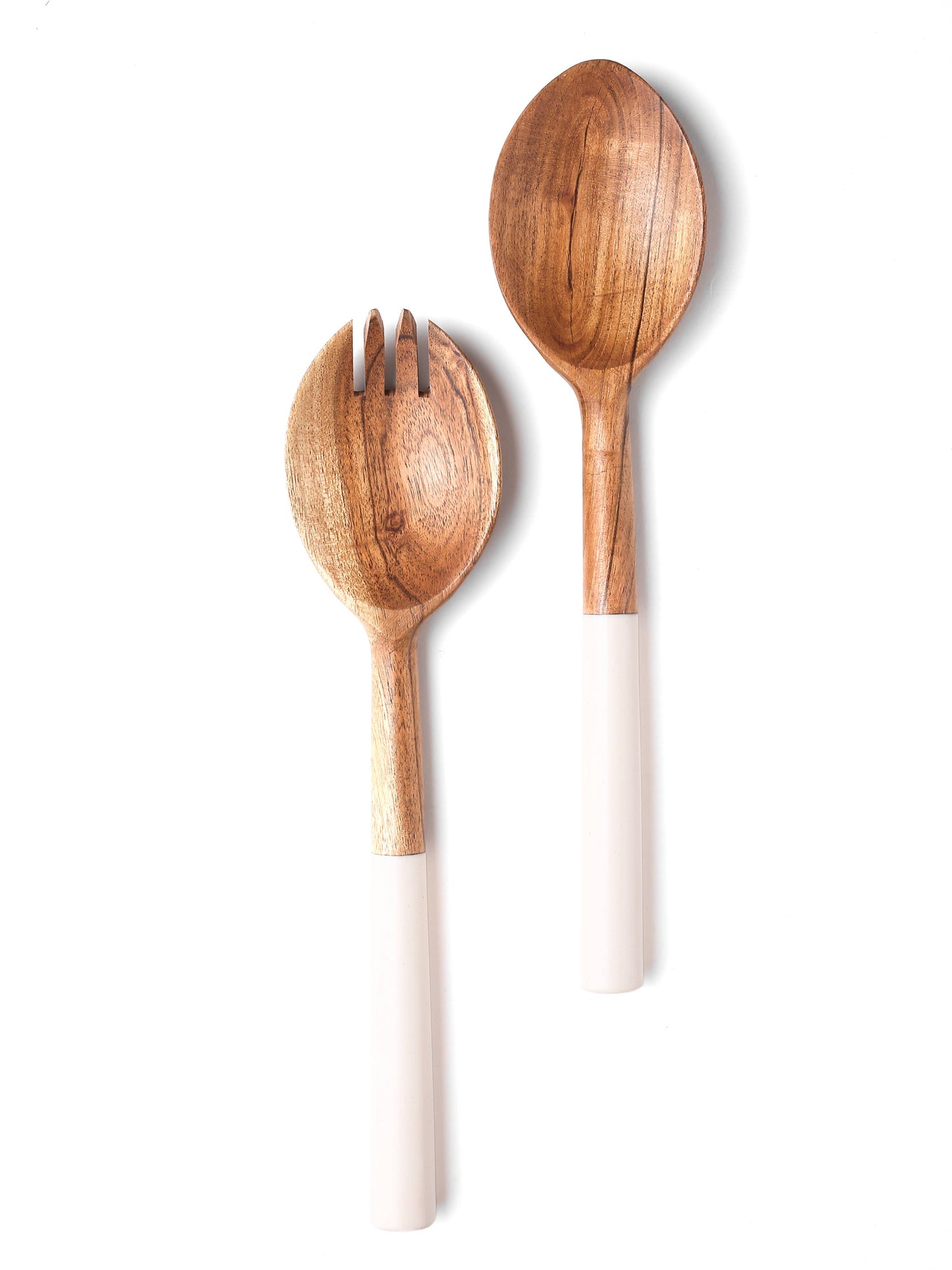 Bead Studded Wooden Salad Server 2- Piece Set (10)