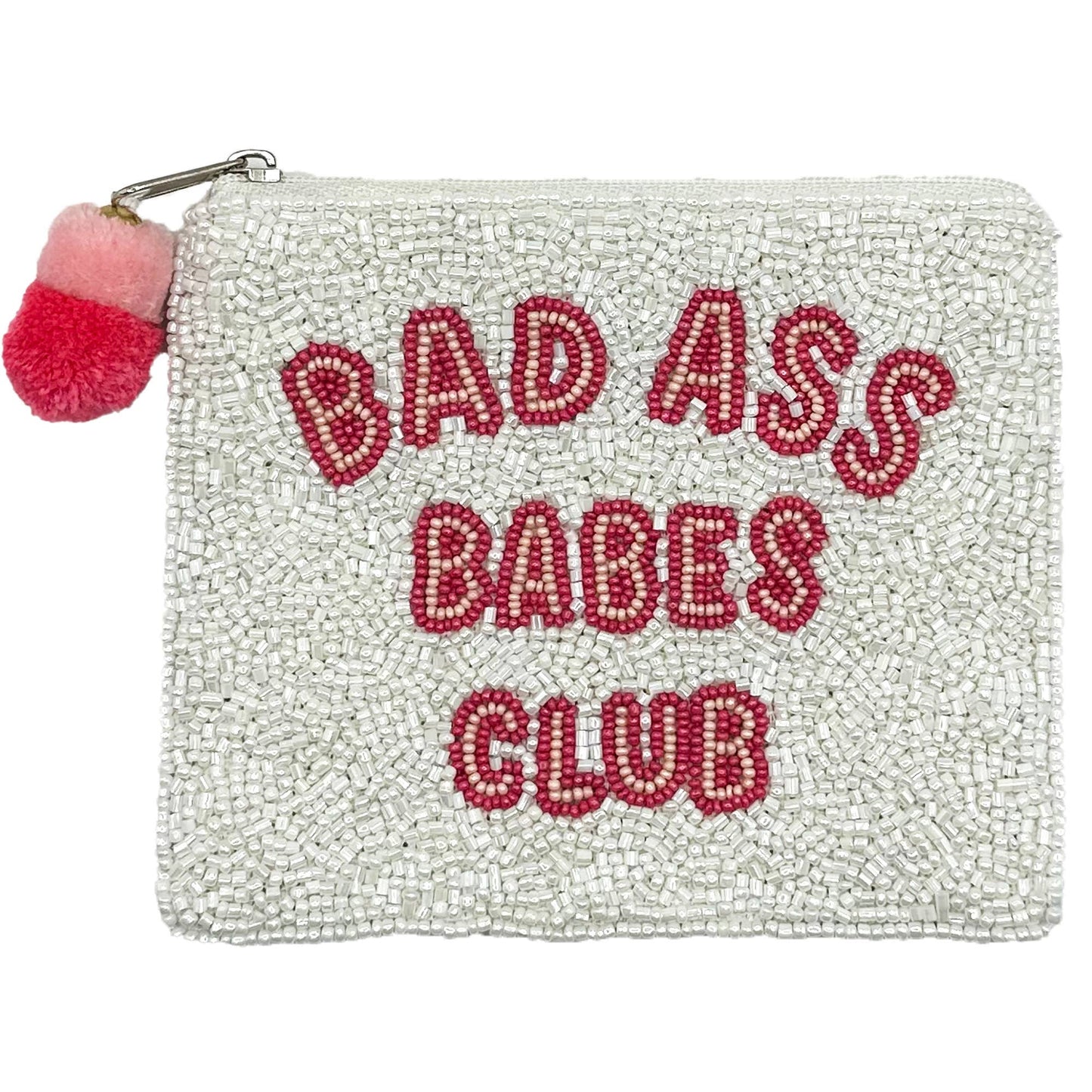 Bad Ass Babes Club Beaded Coin Purse